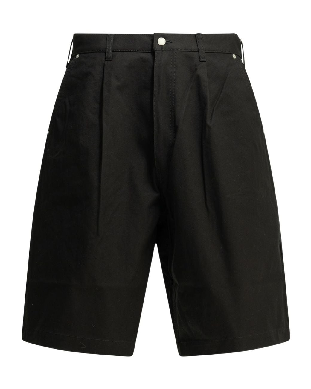 Comme des Garçons Black Comme Des Garçons Homme Pleated High-Waist Shorts for men