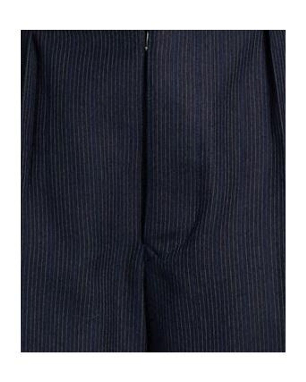 Maison Margiela Blue Vertical Striped Straight-Leg Pants