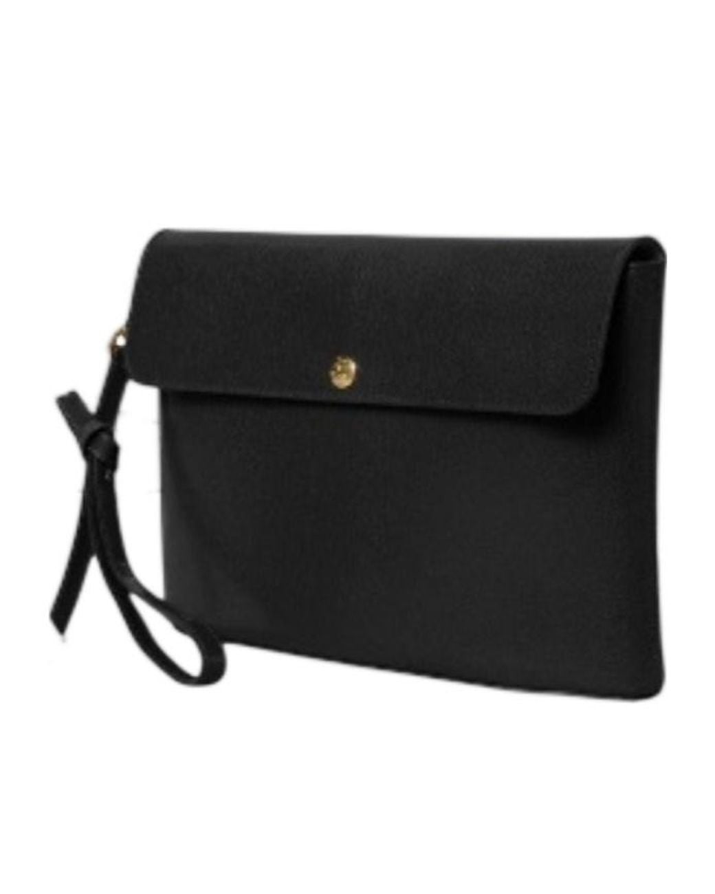 Céline Black Medium Flap Pouch