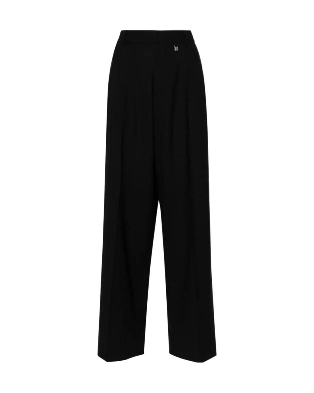 GIUSEPPE DI MORABITO Black Wide Leg Pants