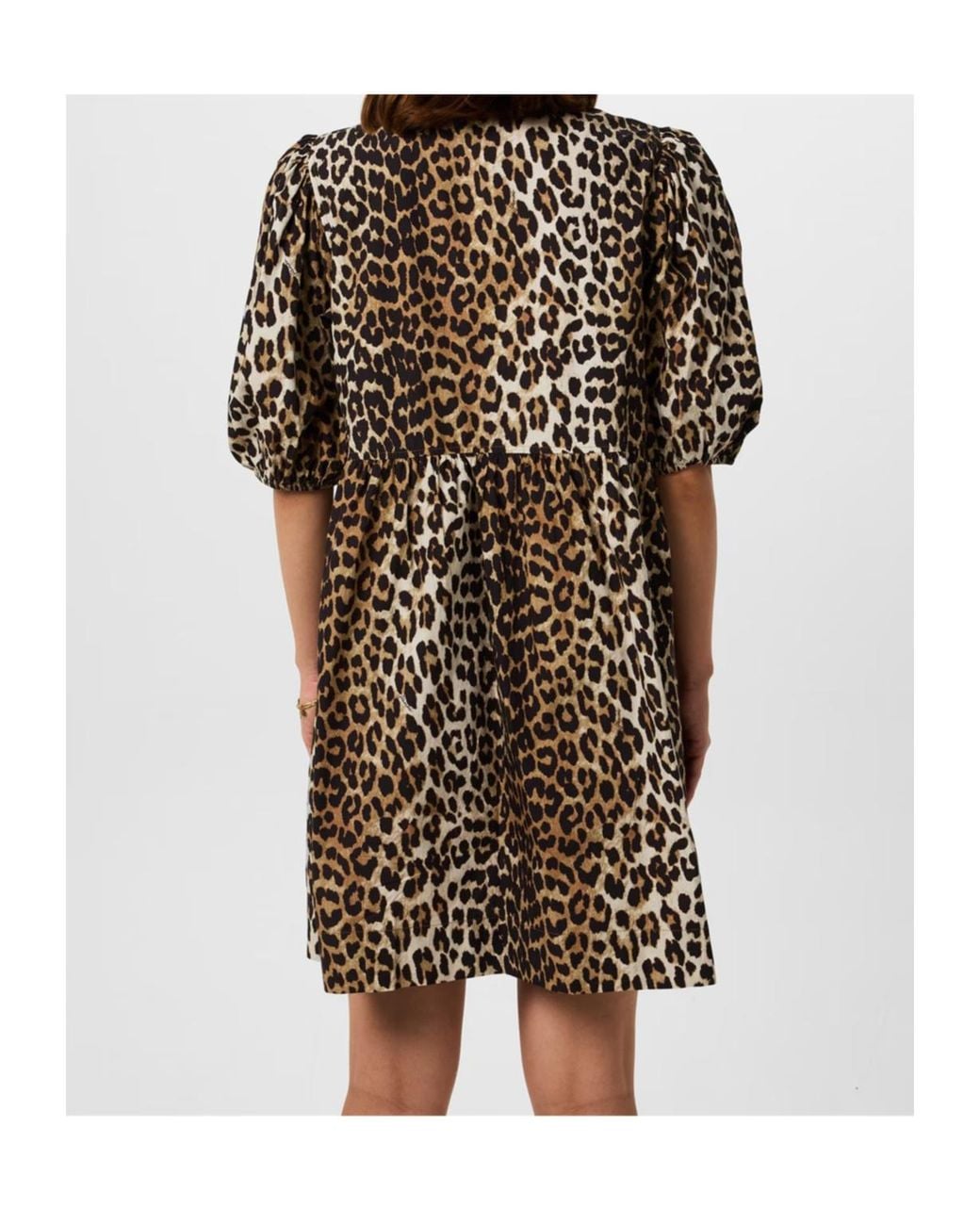 Ganni Black Print Dress