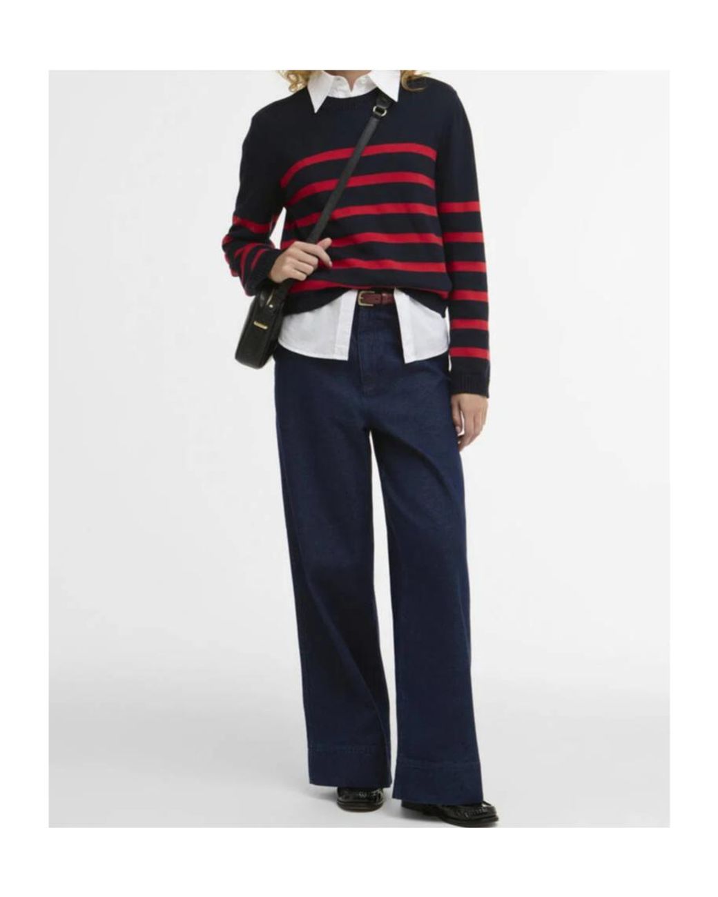 Barbour Blue Crew Neck Jumper