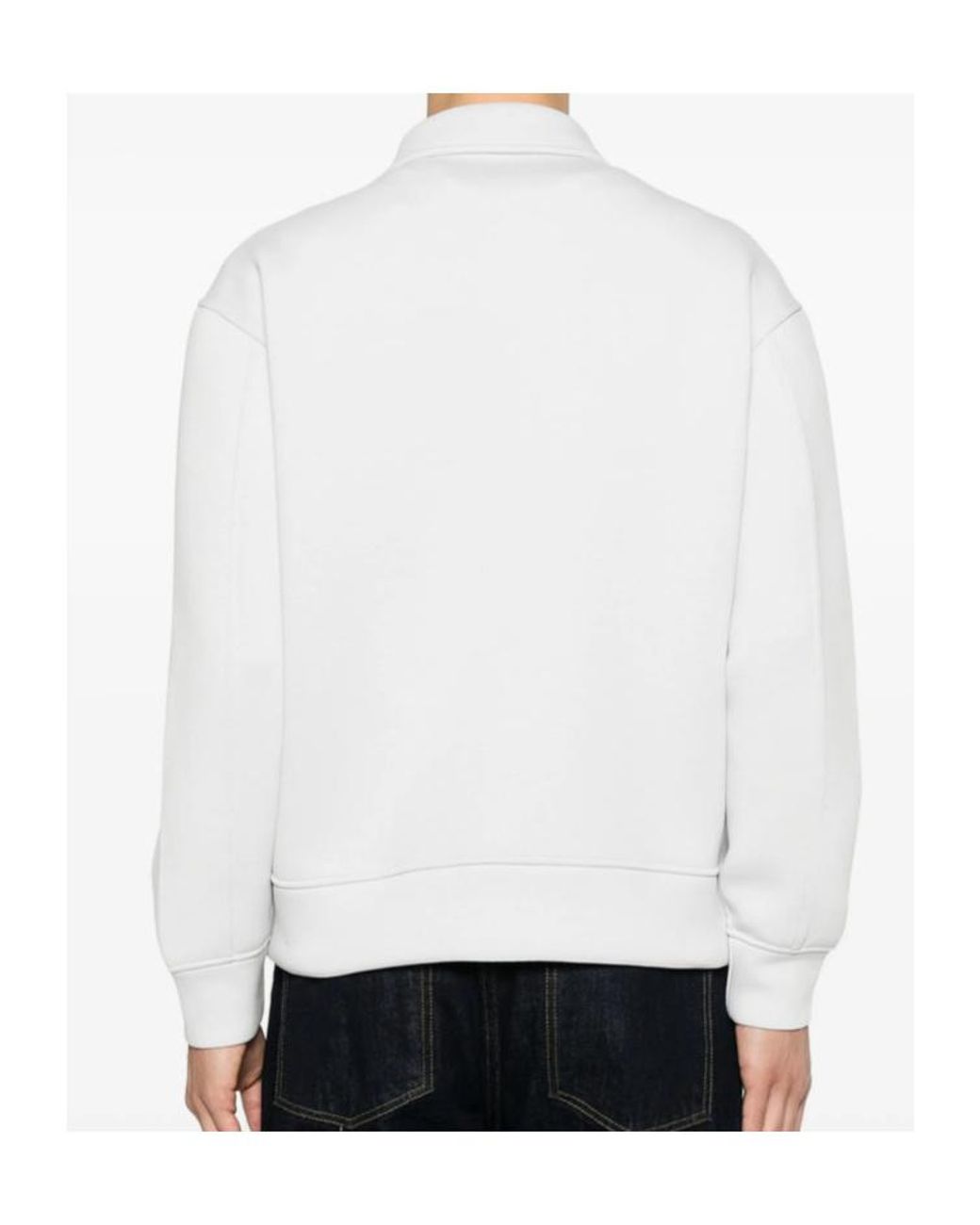 Calvin Klein White Long-Sleeved Casual Jacket for men