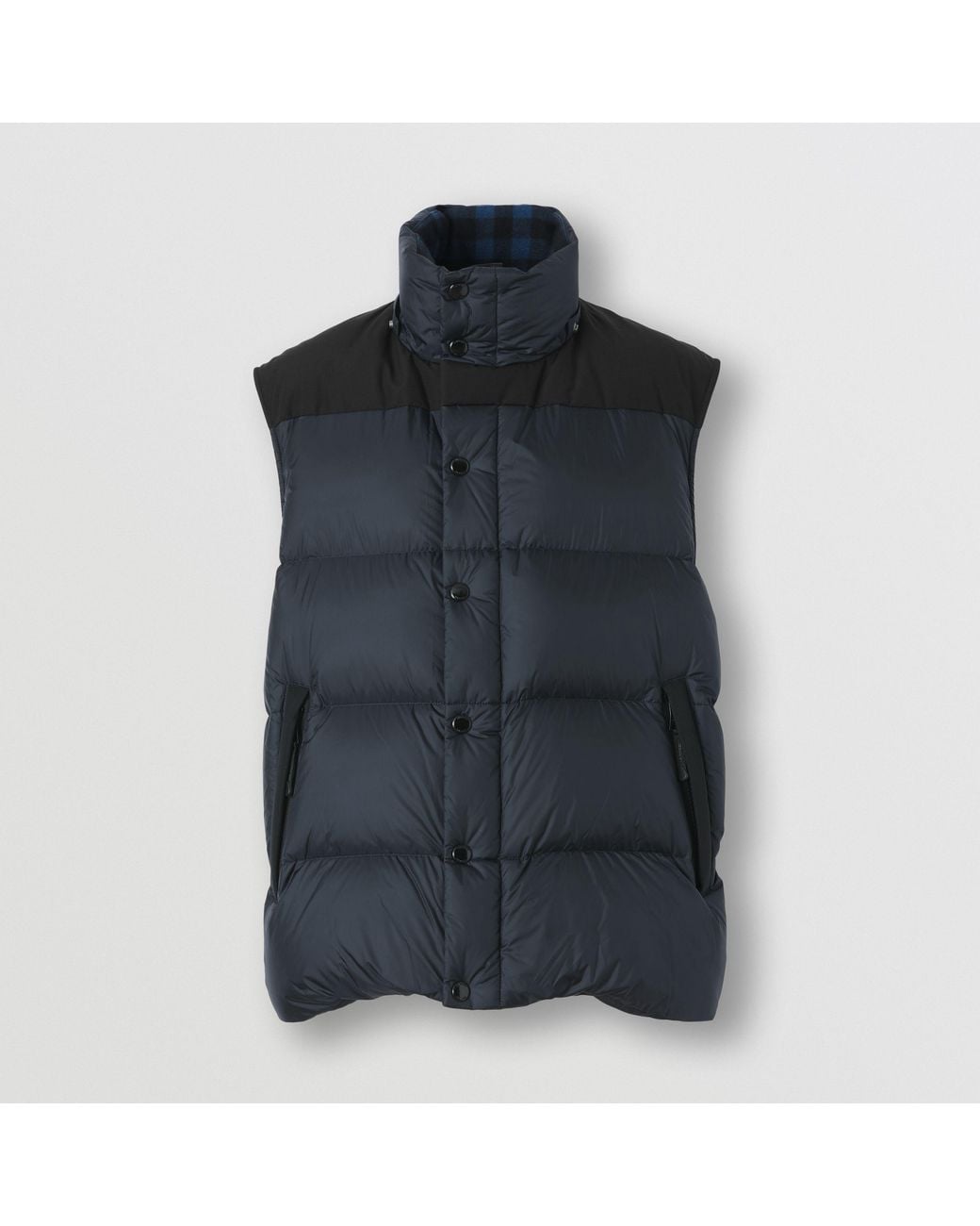 Burberry Blue Convertible Padded Jacket for men
