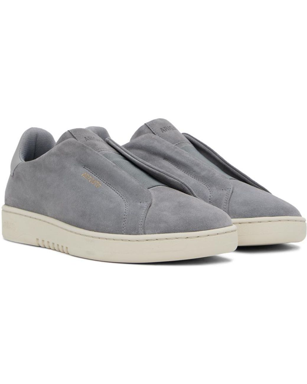 Axel Arigato Gray Dice Laceless Suede Sneakers for men