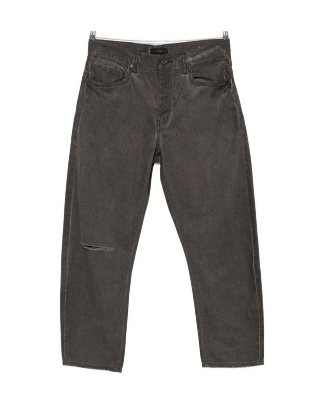 Purple Brand Gray Belt-Loop Jeans for men
