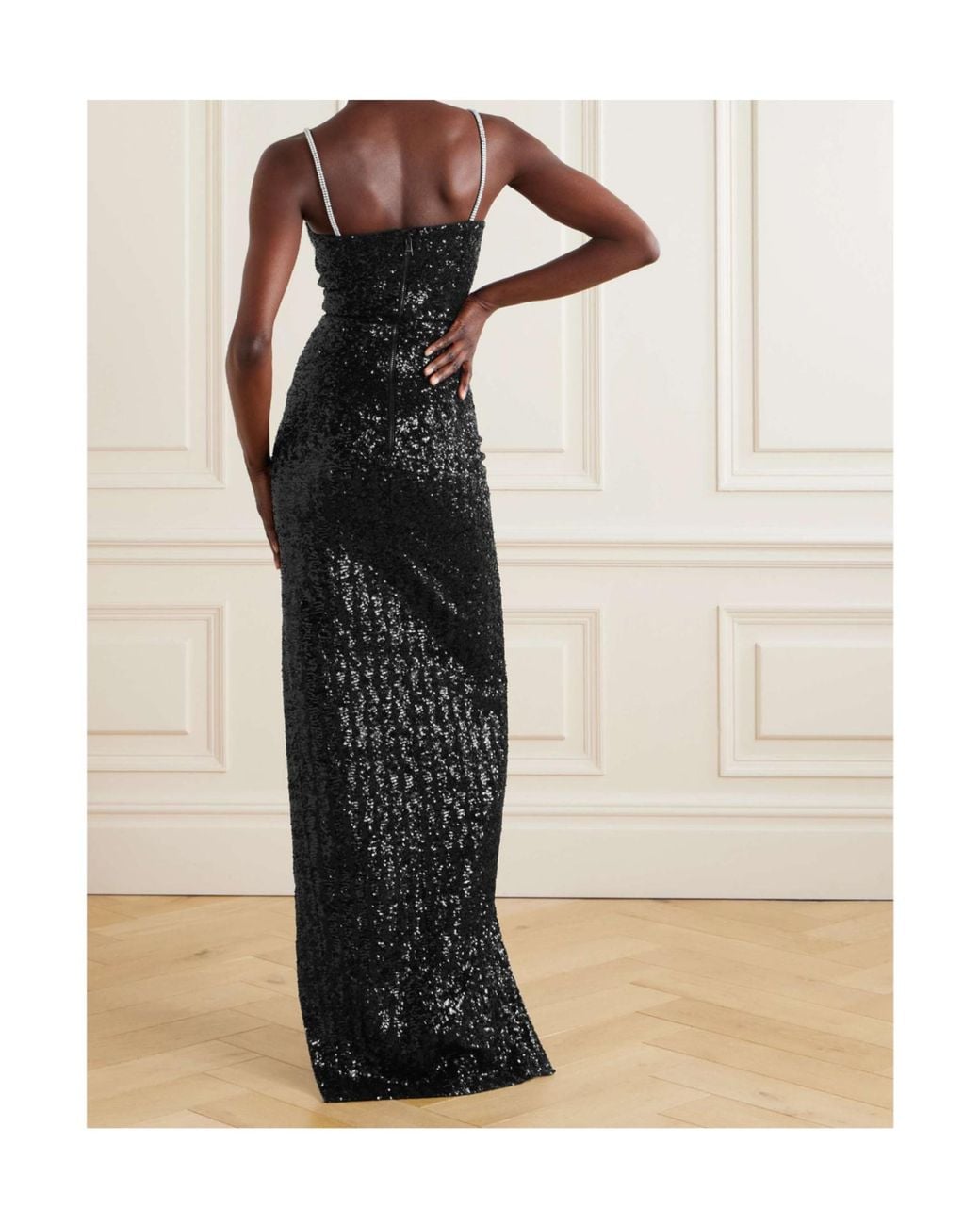 Balmain Black Sequin Dress
