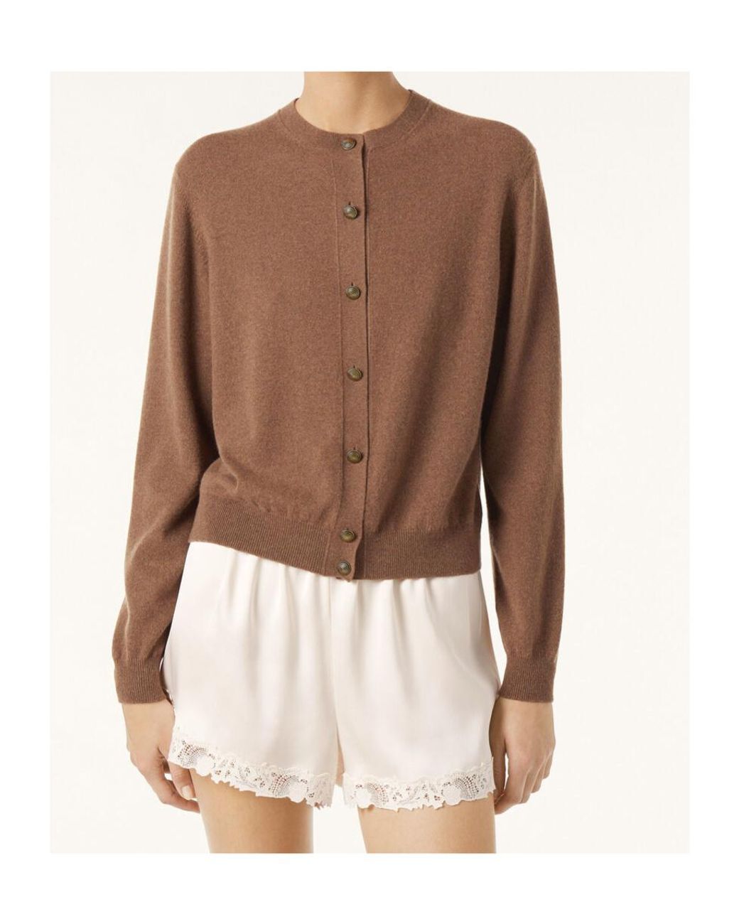 Loro Piana Brown Classic Cardigan
