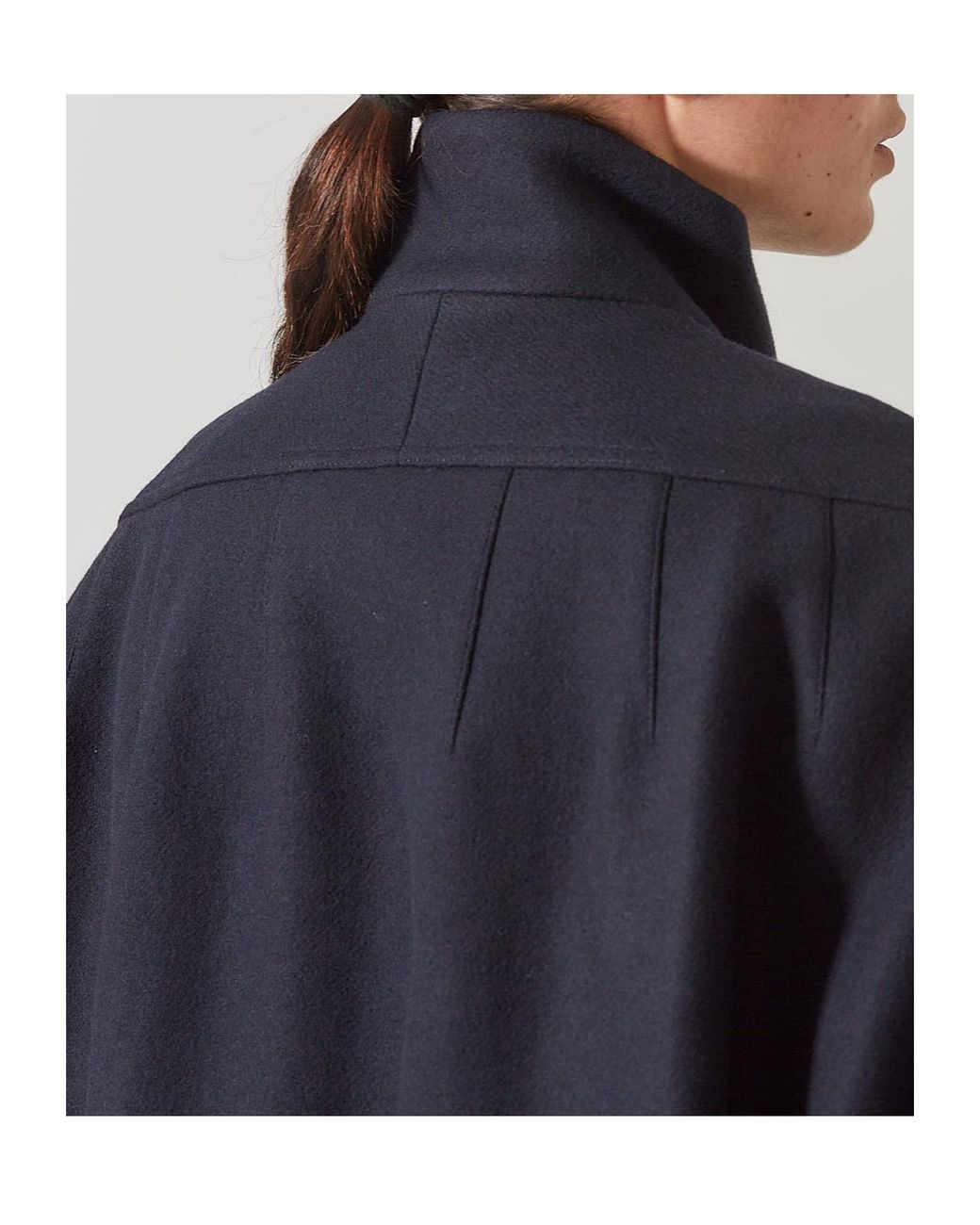 Dries Van Noten Blue High-Neck Jacket