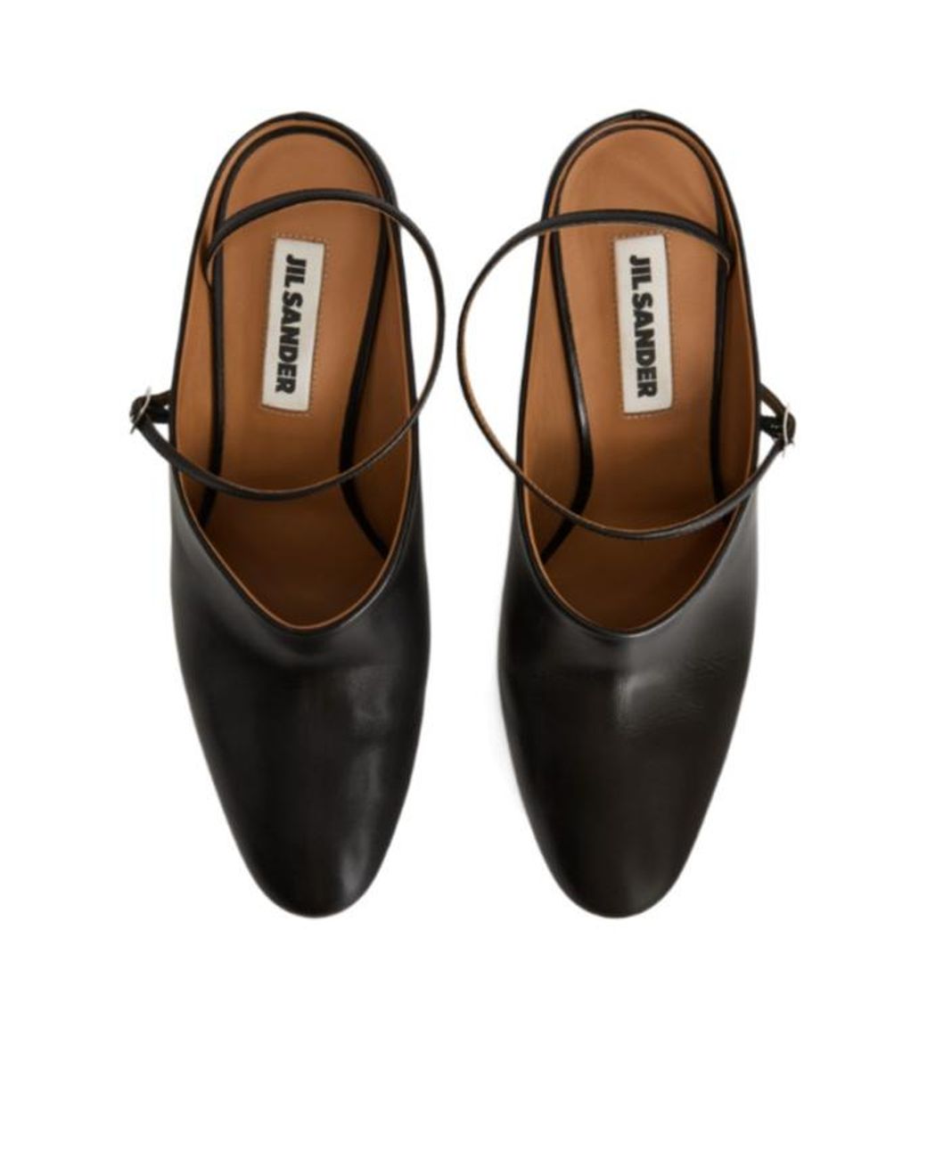 Jil Sander Black Leather Mules