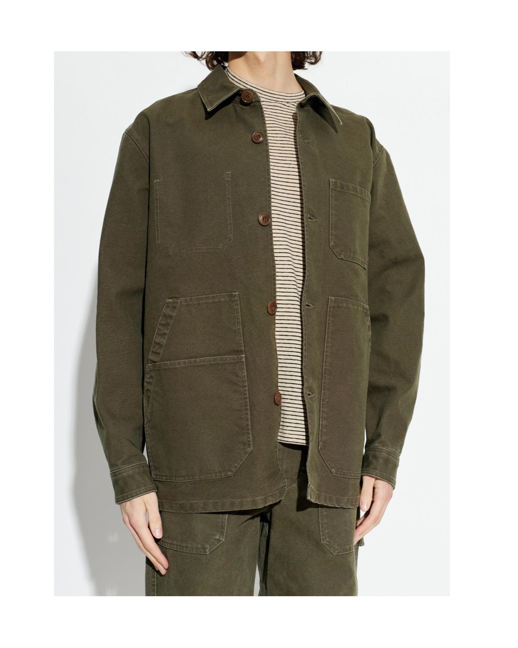 Isabel Marant Green Ardy Patch-Pocket Jacket for men