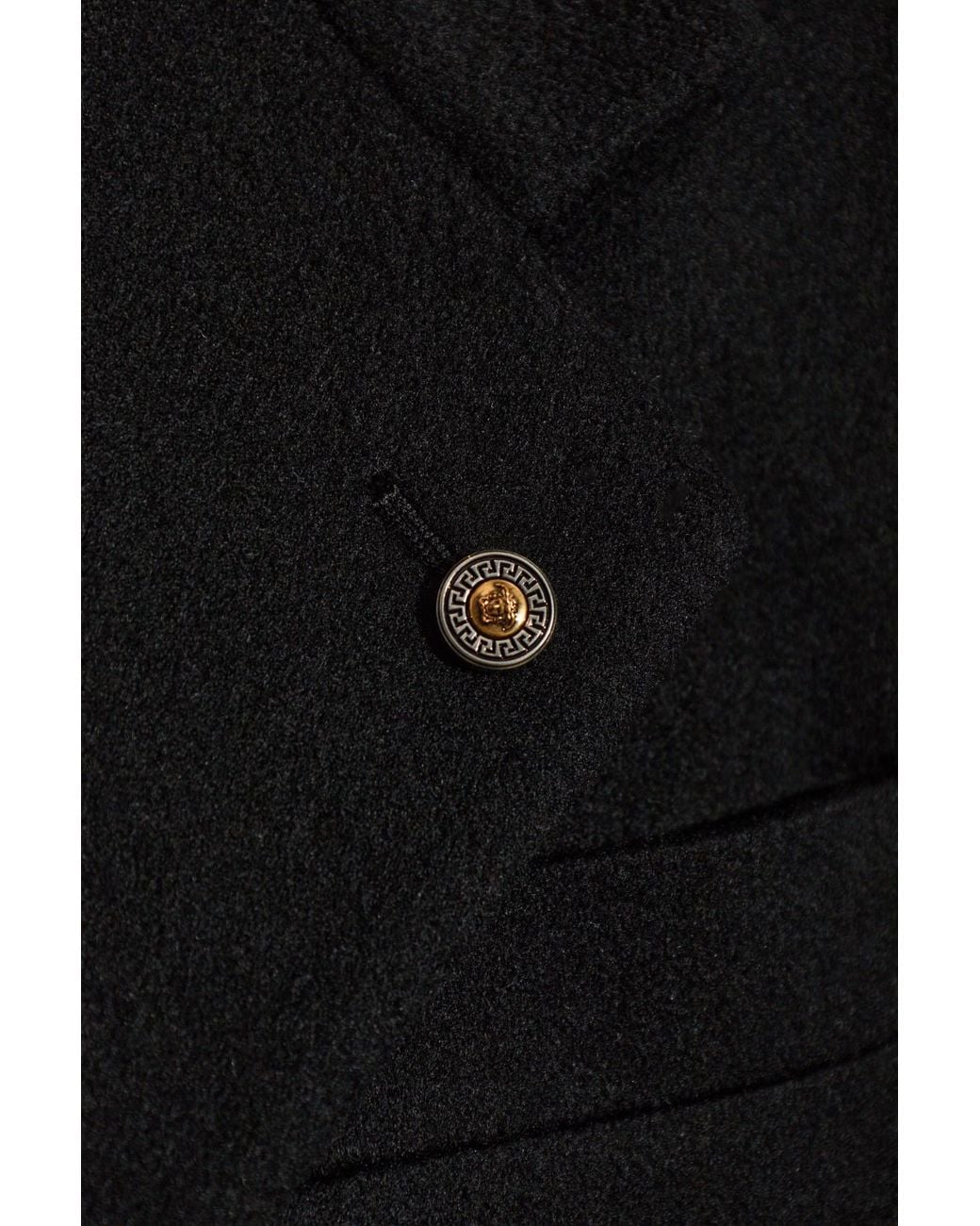 Versace Black Long-Sleeved Suit Jacket for men