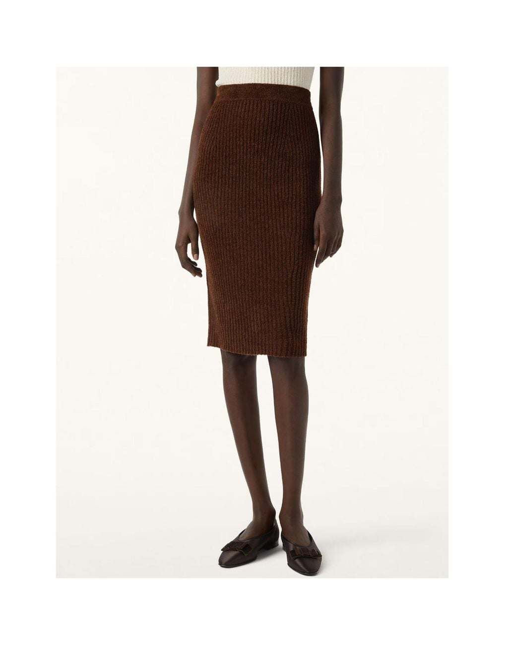 Loro Piana Brown Wisteria Skirt