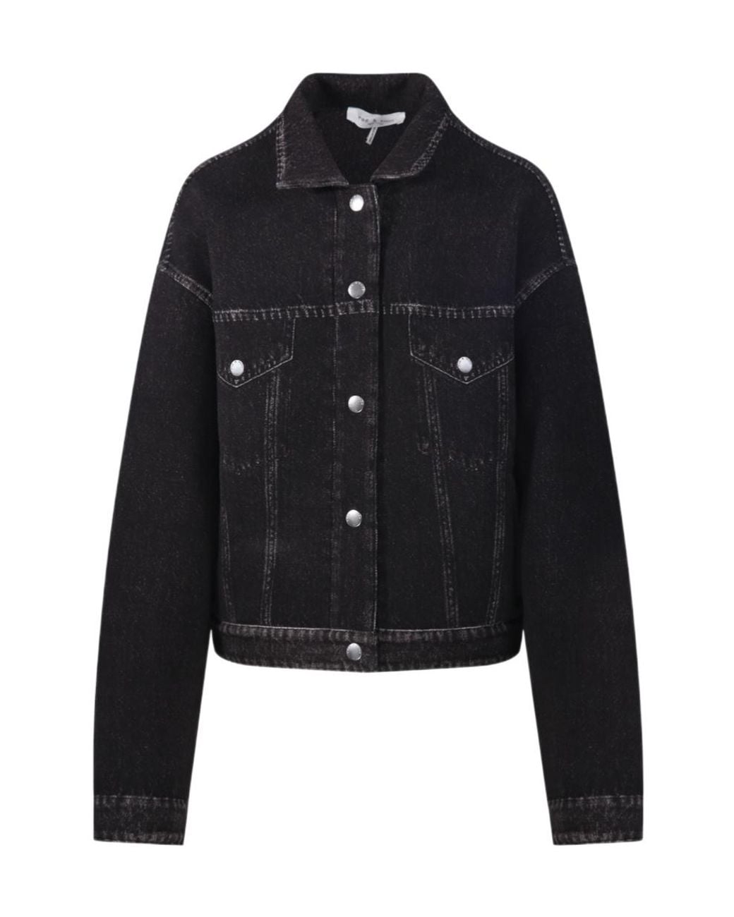 Rag & Bone Black Rb Miramar Trucker Jacket