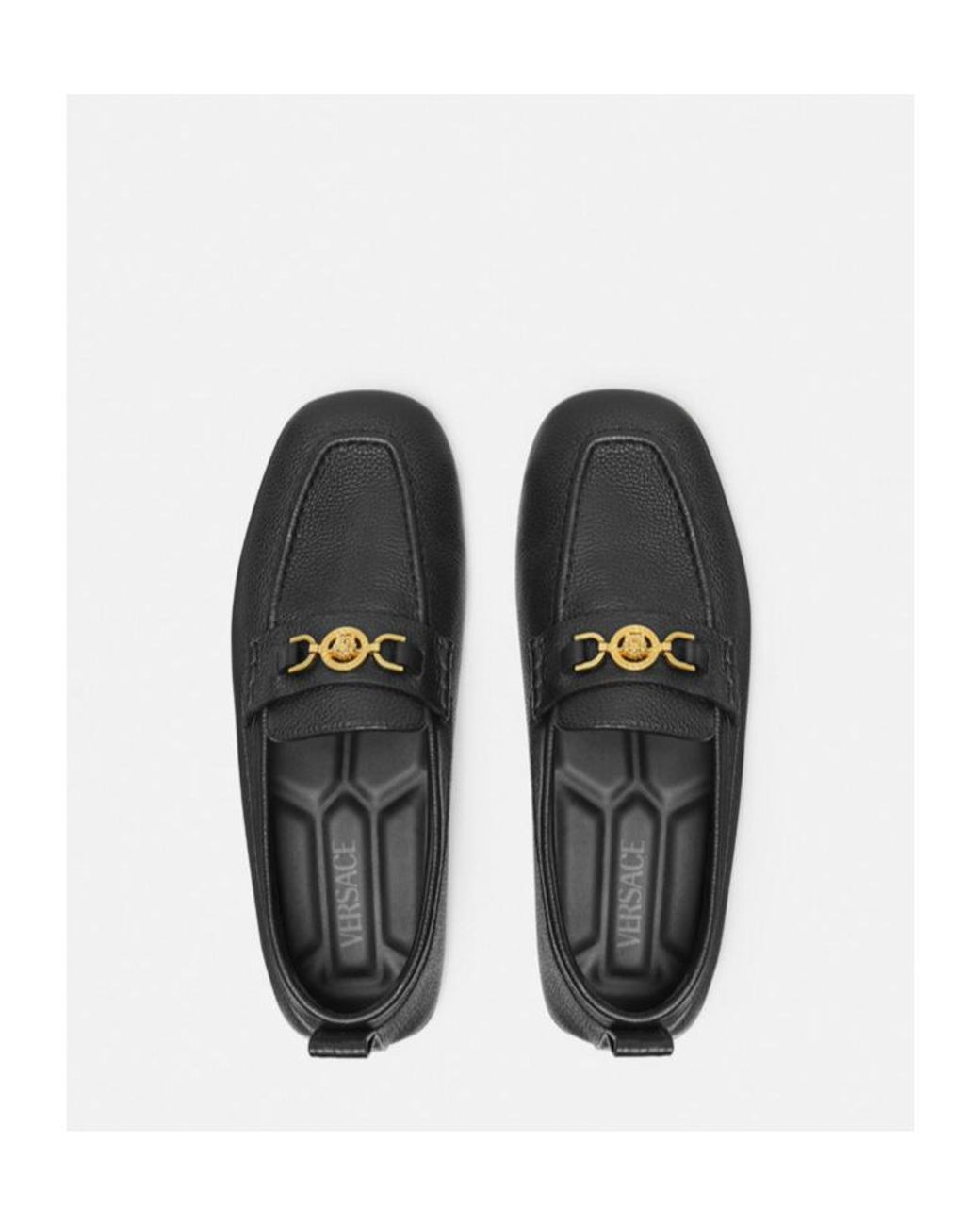 Versace Black Villa Slip-On Loafers for men