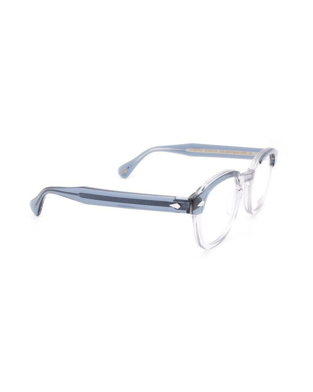 Moscot White Lemtosh Oval Frame Glasses for men