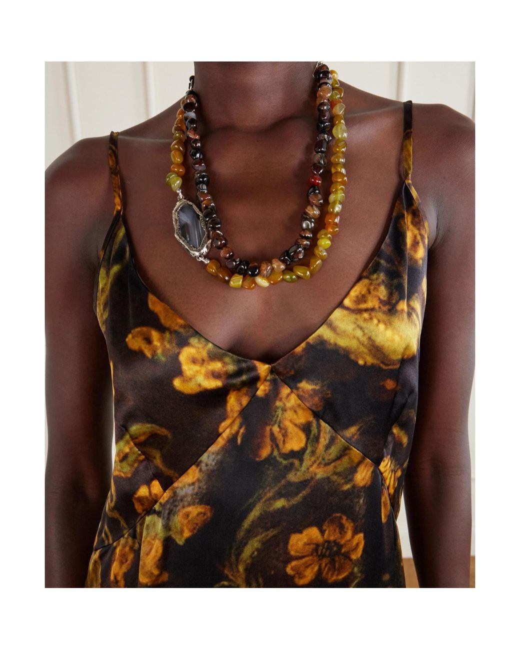 Dries Van Noten Metallic Embellished Necklace