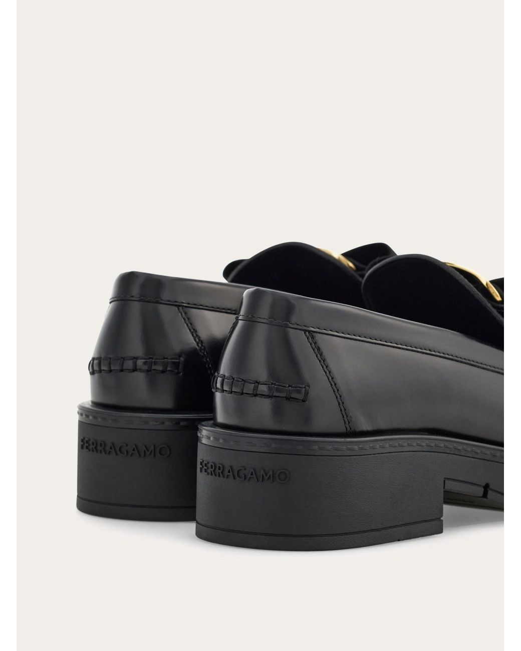 Ferragamo Black Ferragamo Mirty Slip-On Loafers