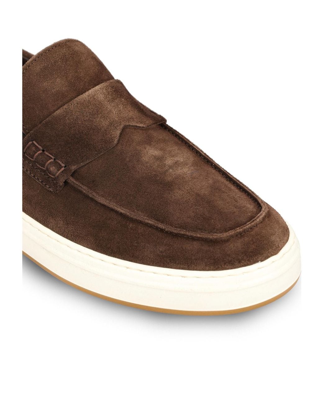 Hogan Brown H-Tv Slip-On Loafers for men