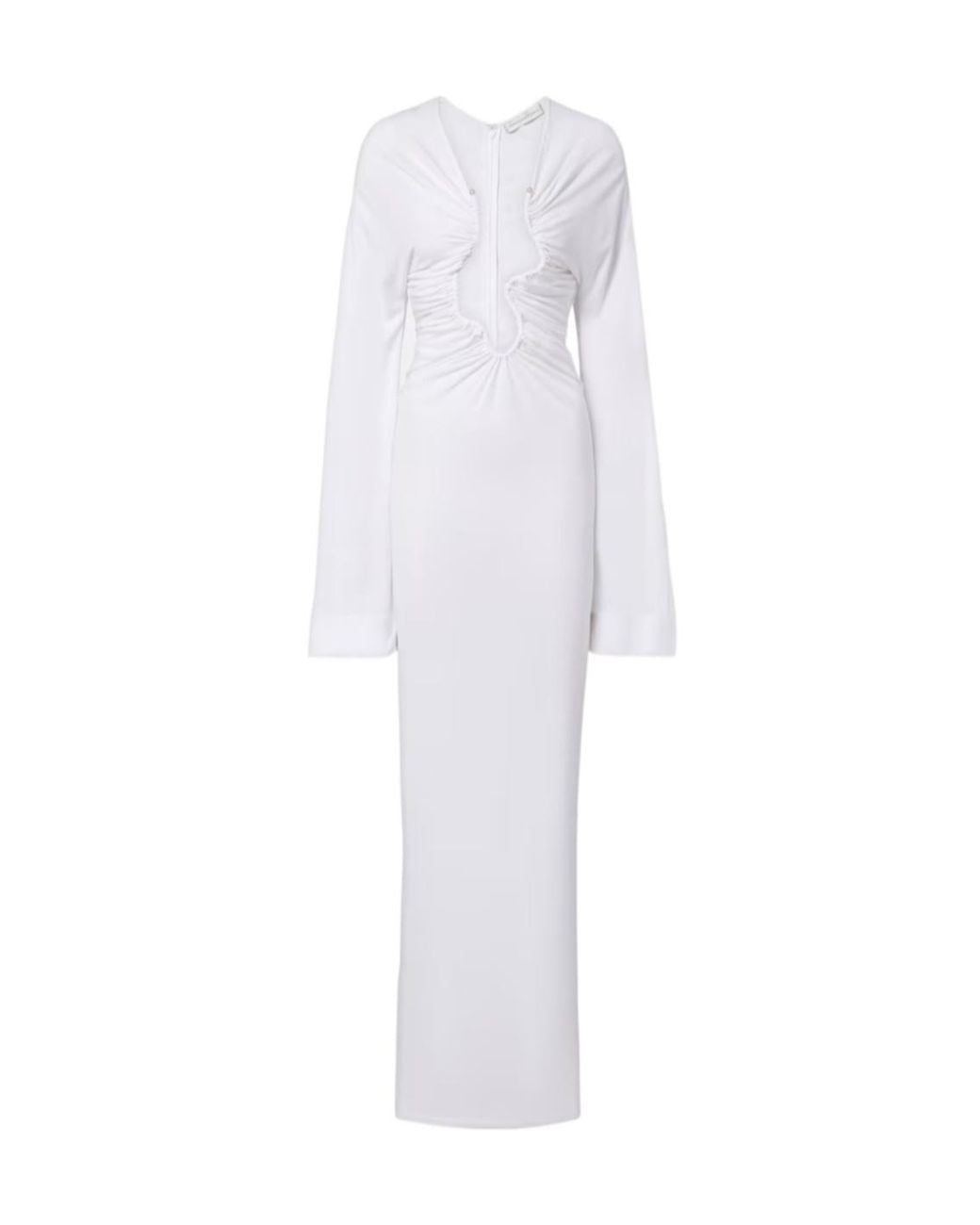 Christopher Esber White Salacia Ruched Maxi Dress