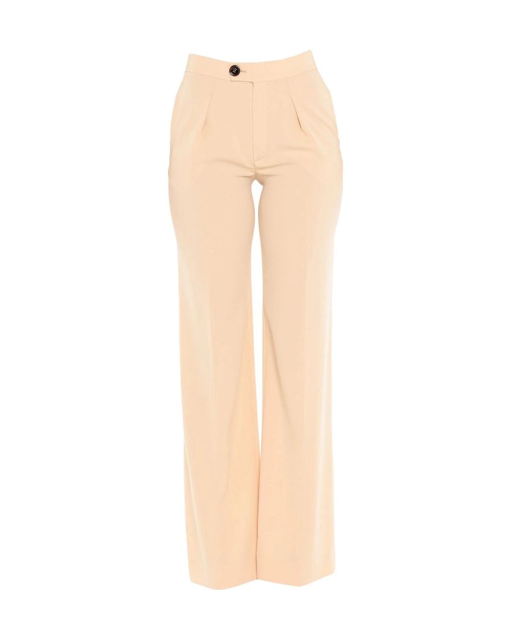 Chloé Natural Straight-Leg Casual Trousers