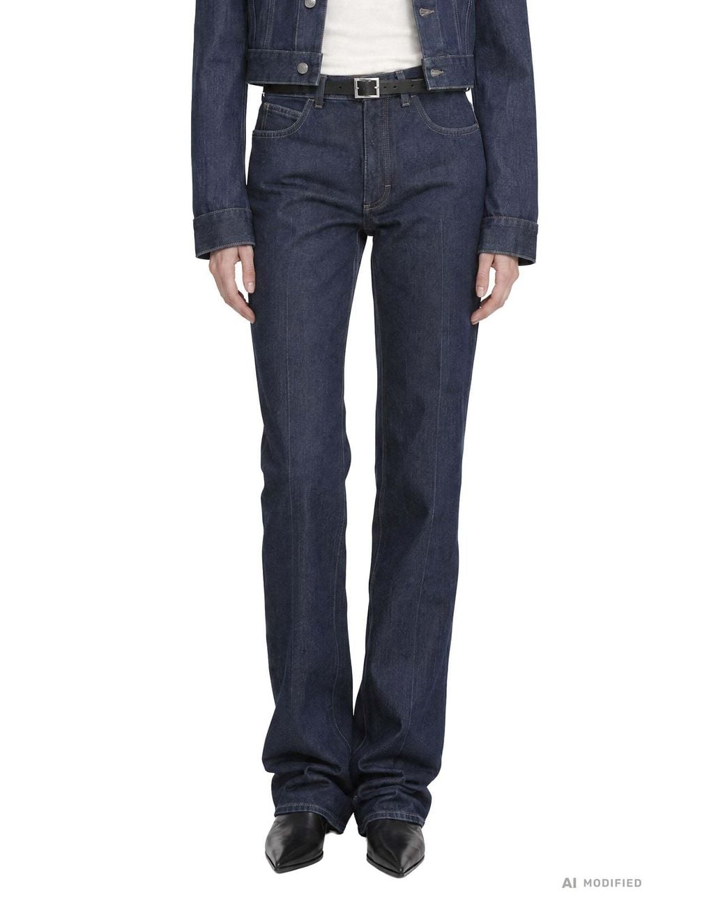 Calvin Klein Blue Straight-Leg Jeans