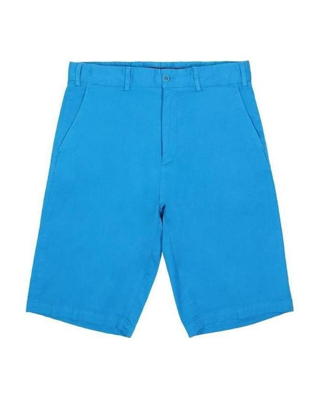 Paul & Shark Blue Logo Shorts for men