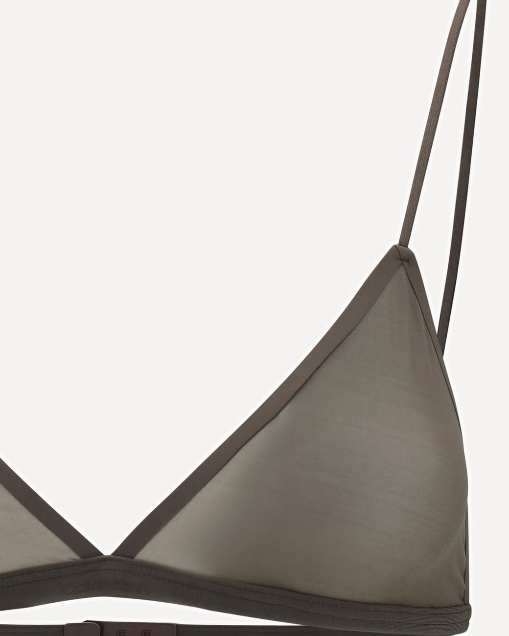 Calvin Klein Gray Ruby Sheer Triangle Bra