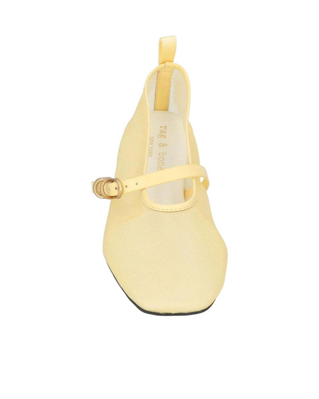 Rag & Bone Natural Ballet Flats Textile Fibers, Leather