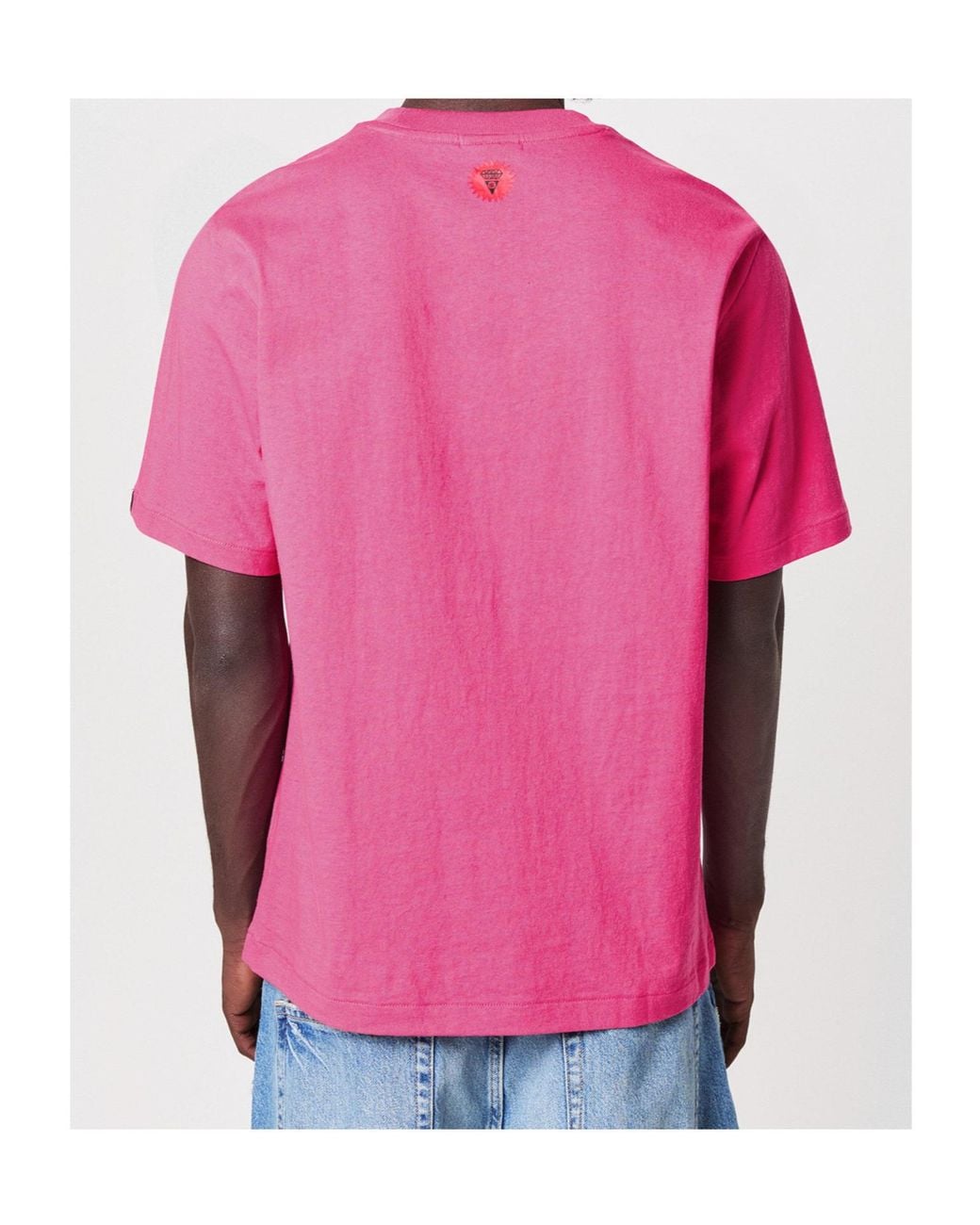 ICECREAM Pink Crew Neck Short-Sleeved T-Shirt for men