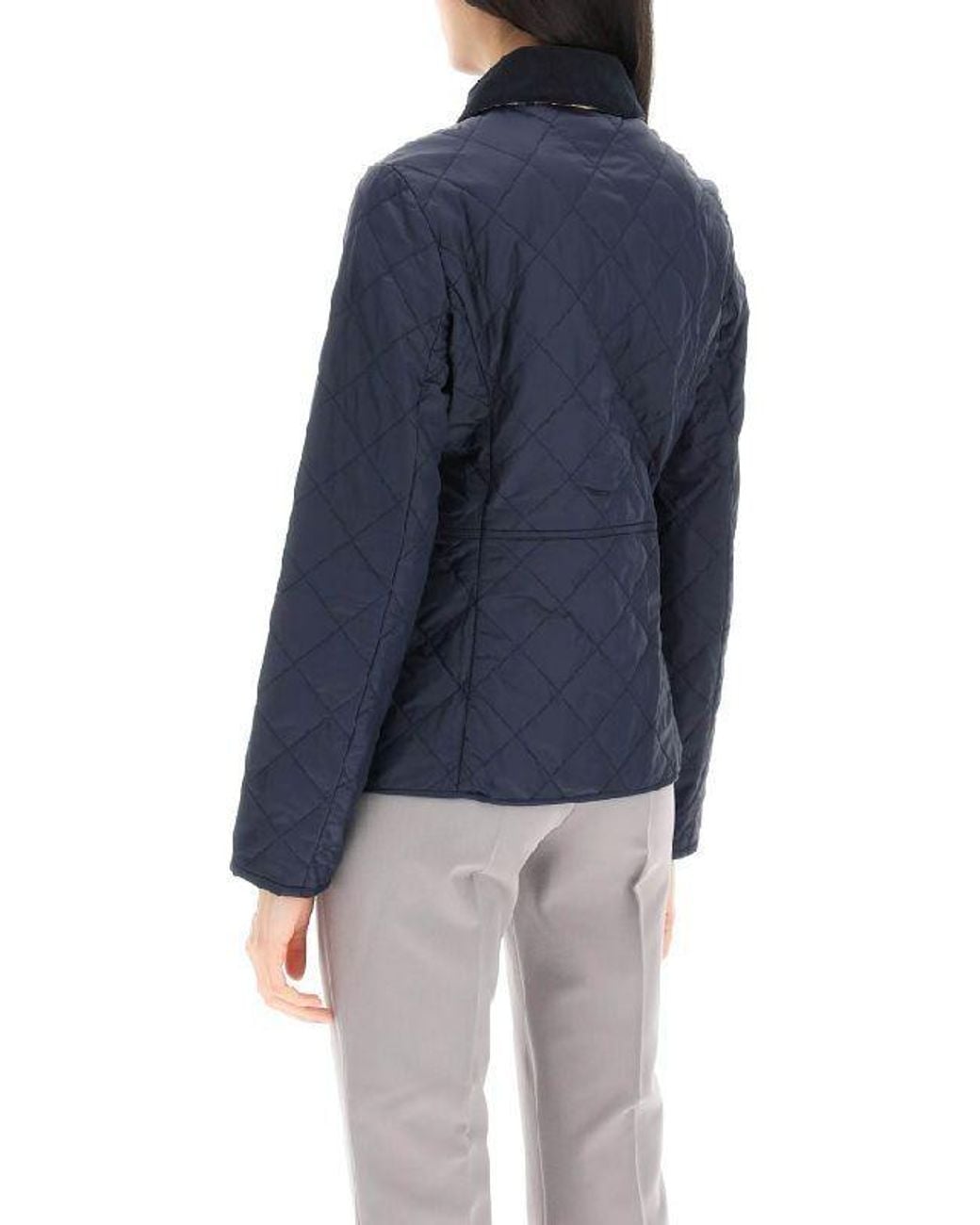 Barbour Black Deveron Quilted Buttoned Jacket