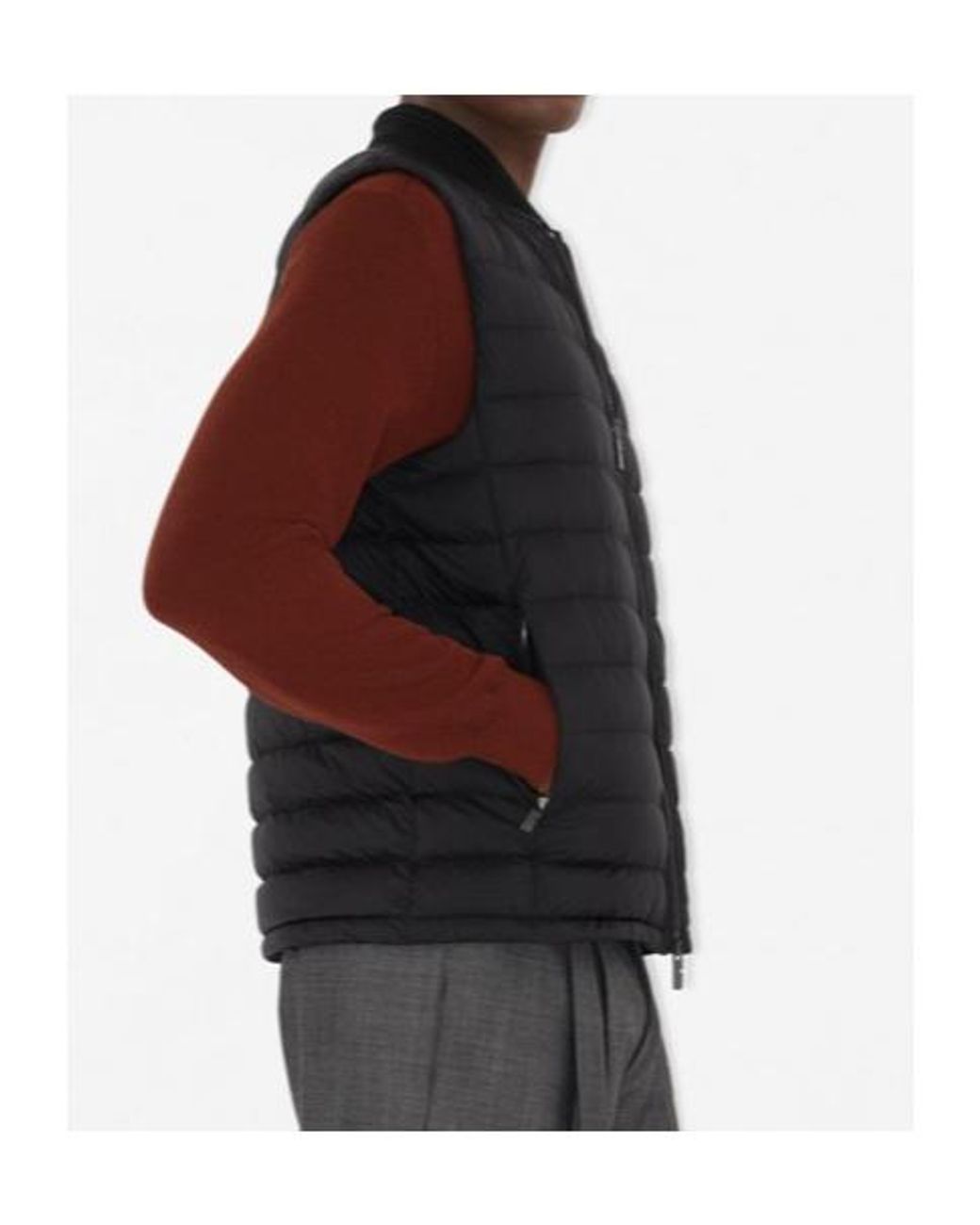 Burberry Black Logo Patch Quilted Puffer Gilet for men