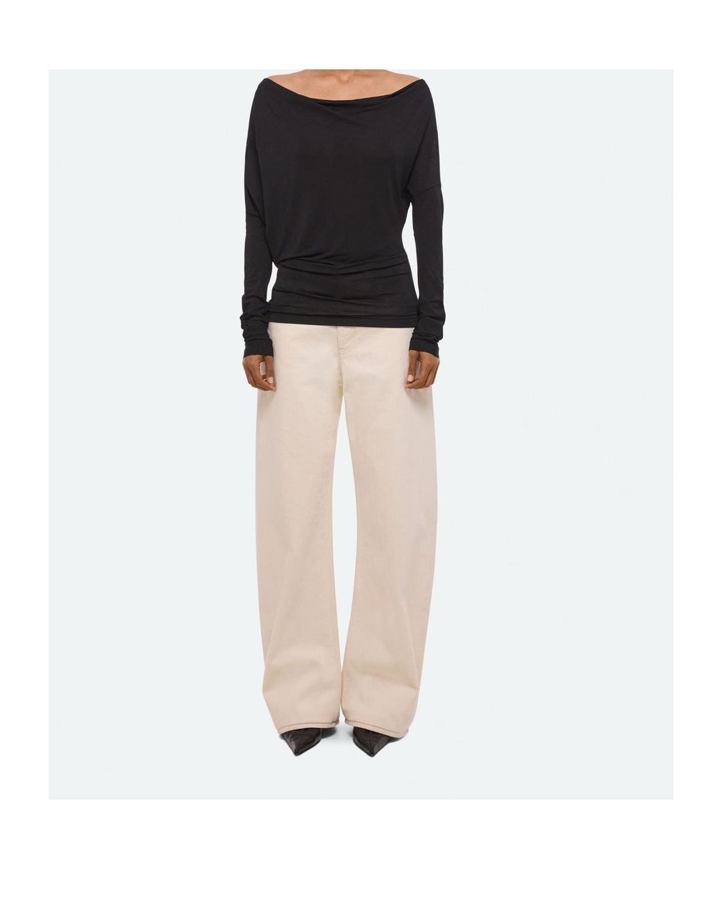 Helmut Lang Black Long-Sleeved Top