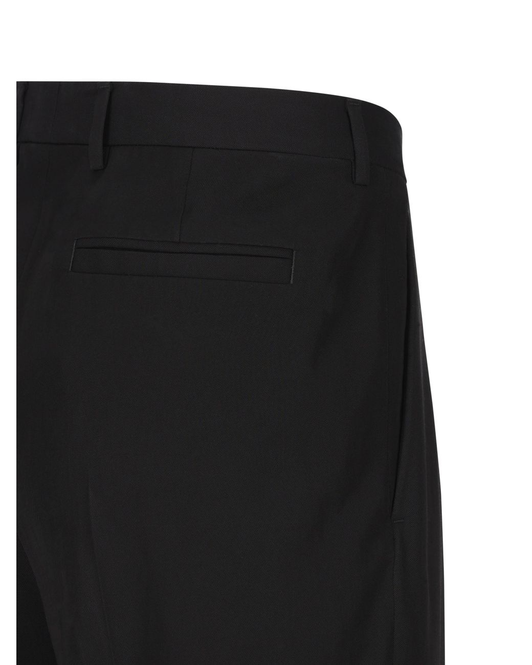 Versace Black Straight Leg Tailored Pants for men