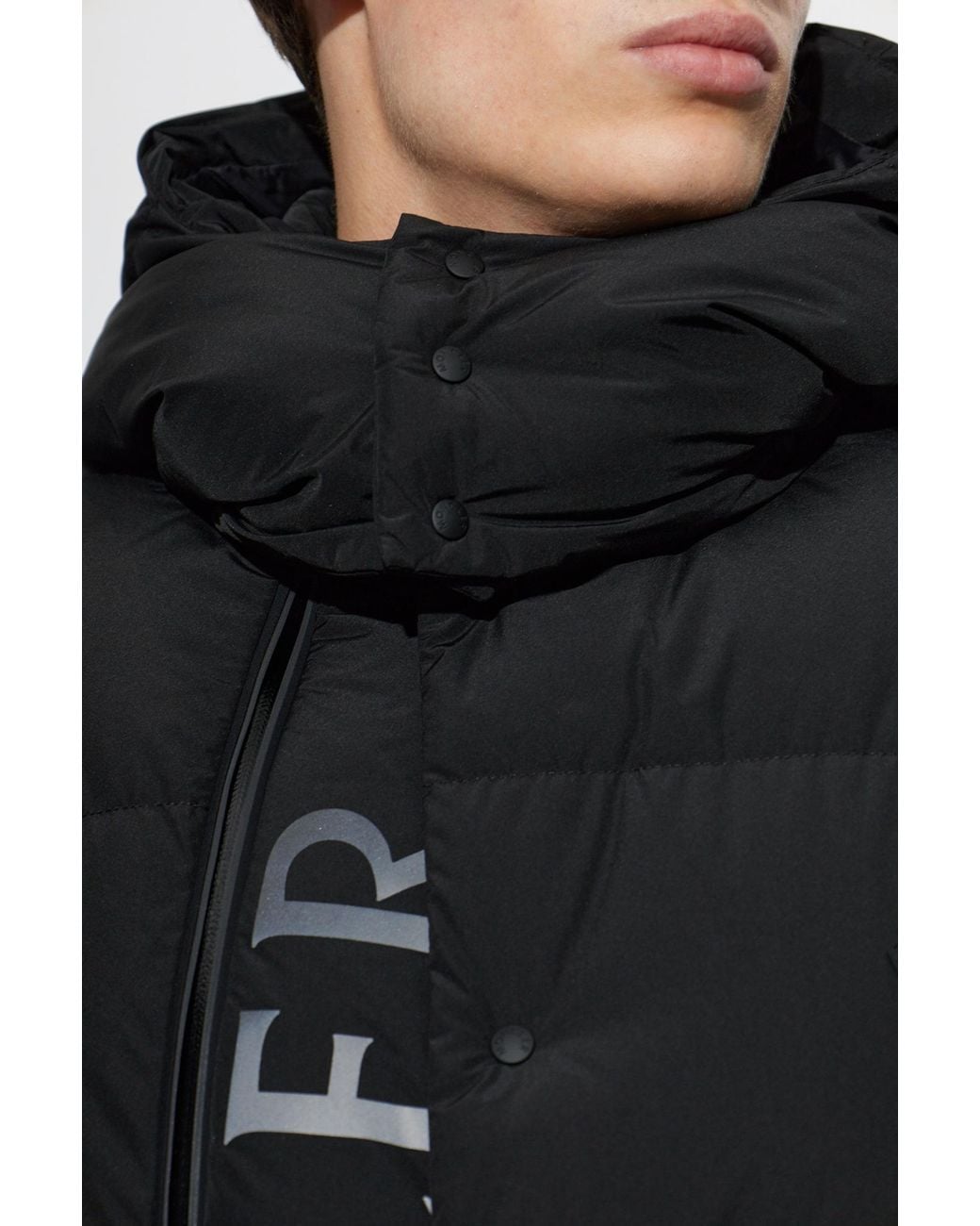 Moncler Black Aeclaire Hooded Down Vest for men