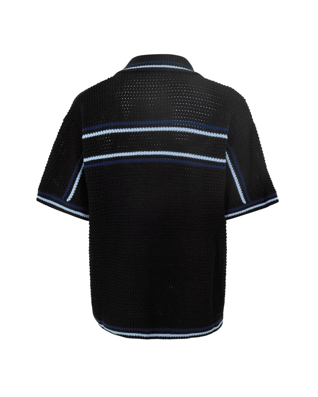 Casablanca Black Casa Crochet Shirt Sn62 for men