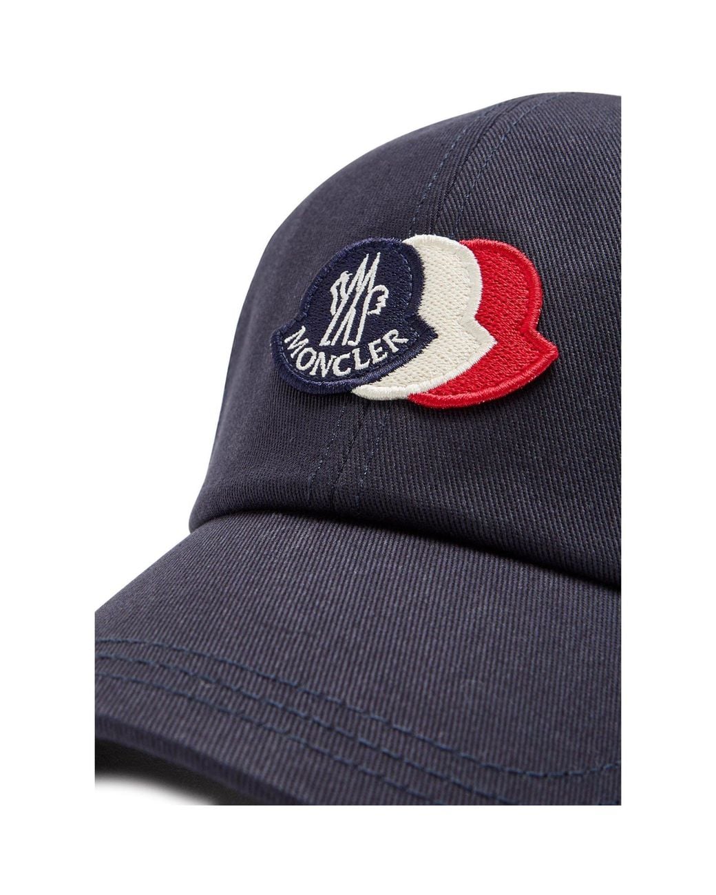 Moncler Blue Versatile Baseball Cap for men