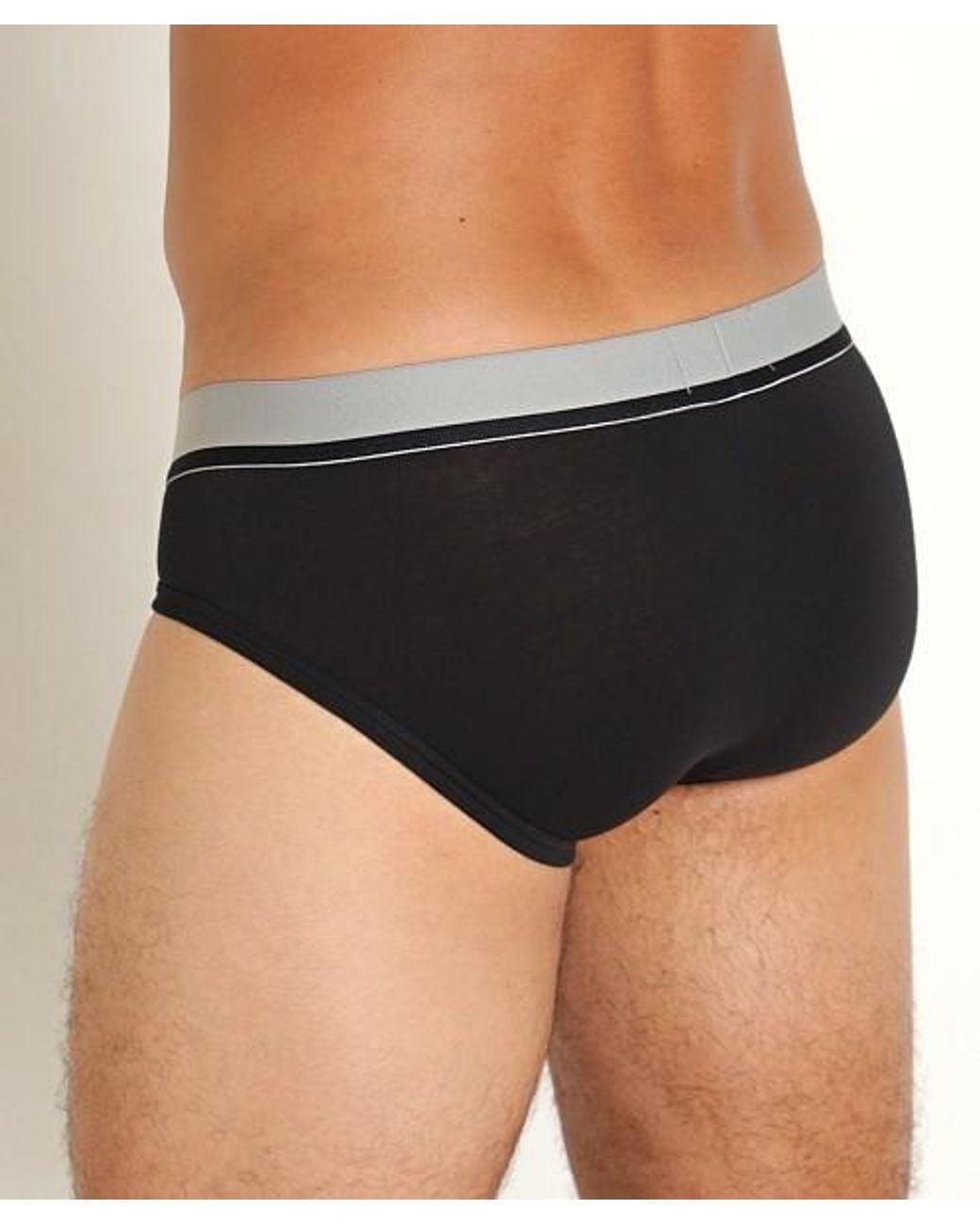 Emporio Armani Black Briefs Pants for men