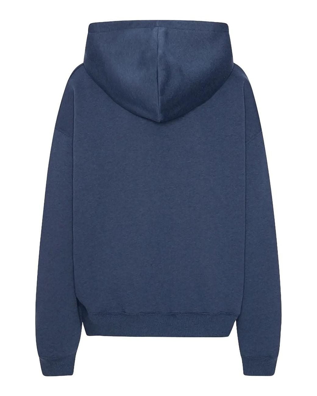 ROTATE BIRGER CHRISTENSEN Blue Logo-Appliqué Oversized Hoodie