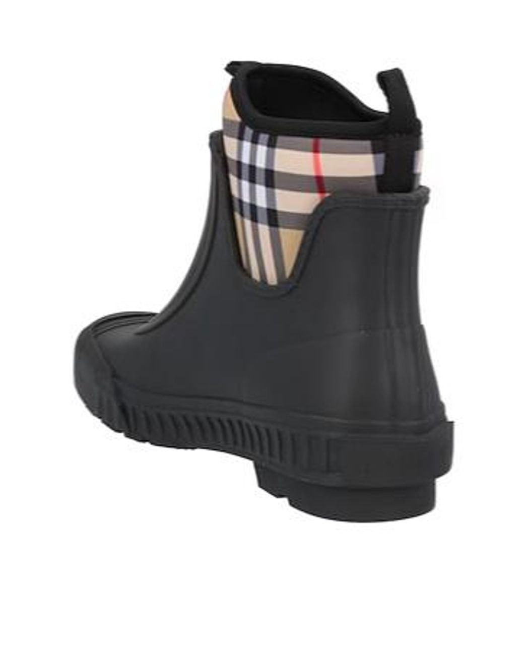 Burberry Black Printed Short Rain Boots