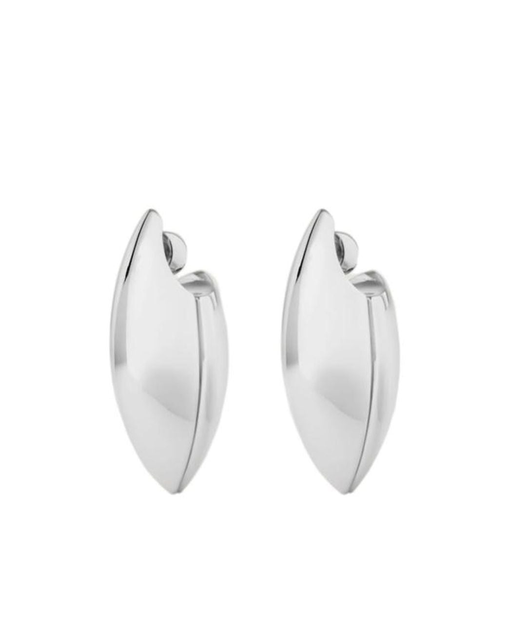 Givenchy White Cocoon Earrings
