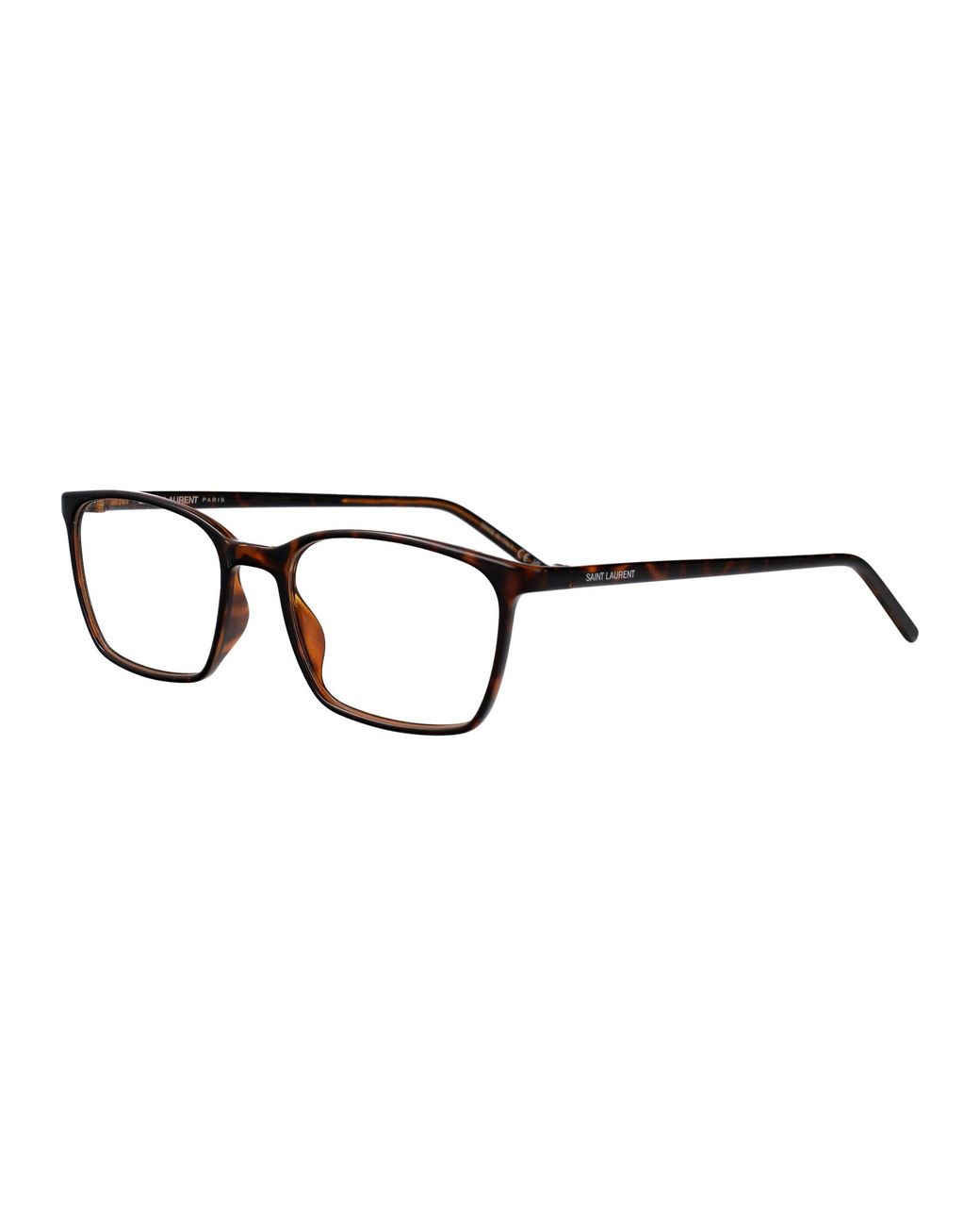 Saint Laurent White Full-Rimmed Plano Lenses for men