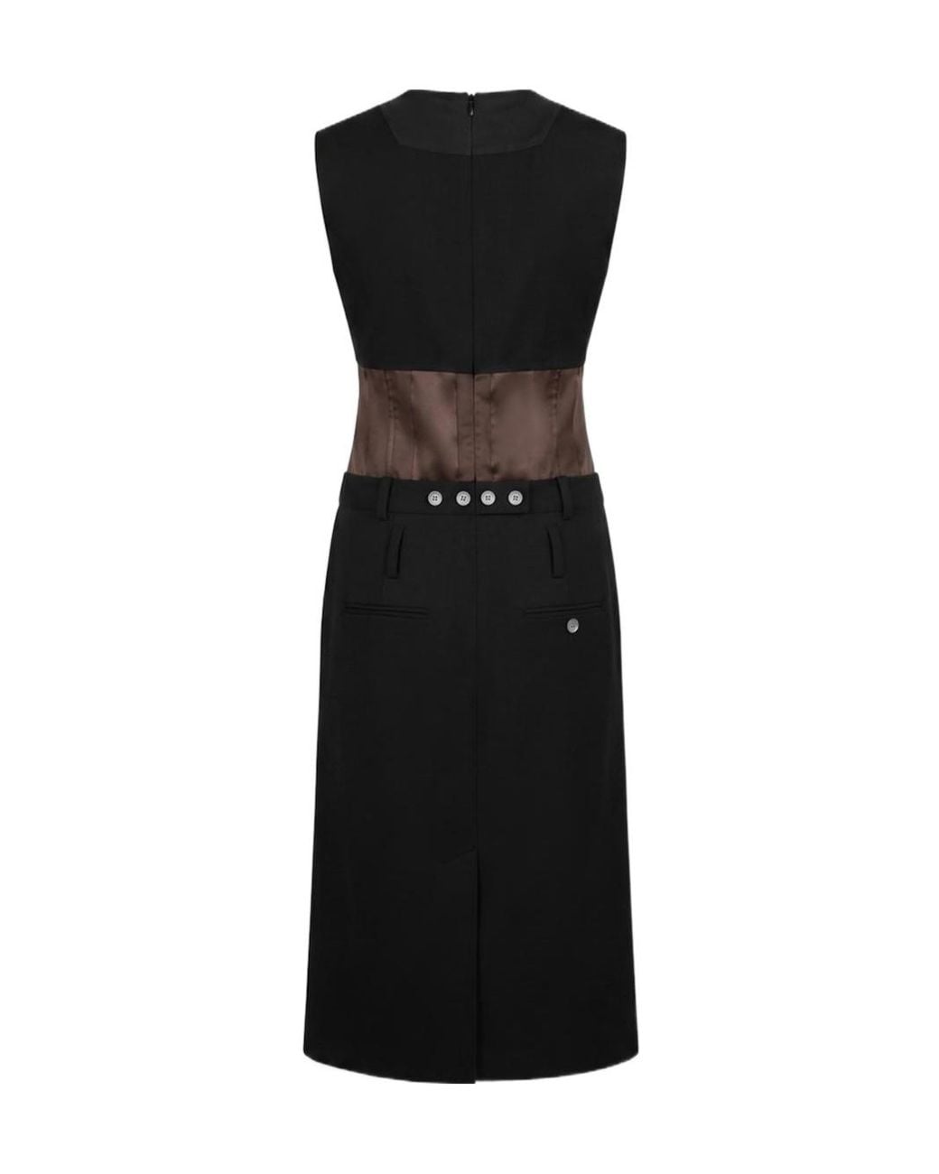 Marni Black Crewneck Sleeveless Dress
