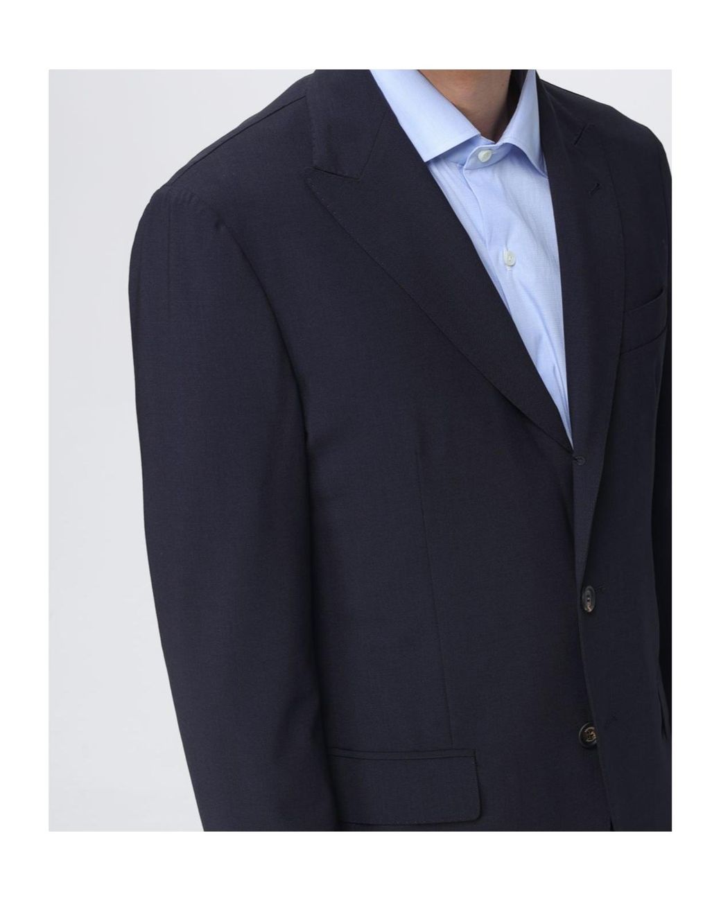 Eleventy Blue Single-Breasted Wool-Blend Suit for men