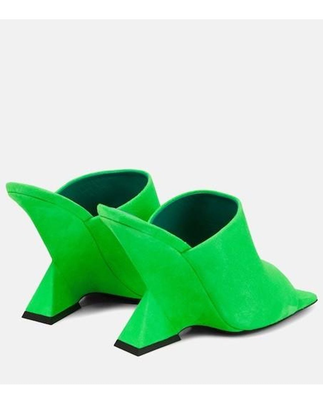 The Attico Green Cheope High-Heeled Sandals