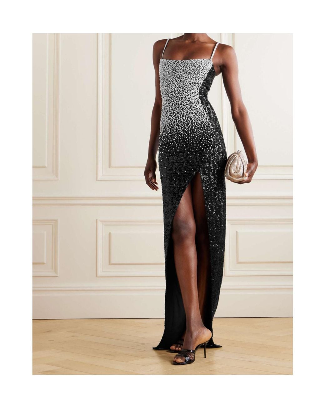 Balmain Black Sequin Dress