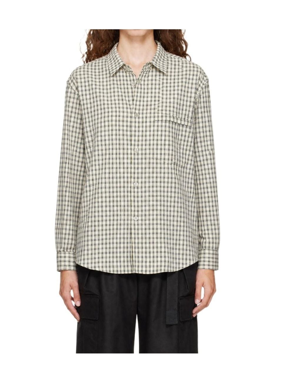 Post Archive Faction PAF Gray Plaid Shirt