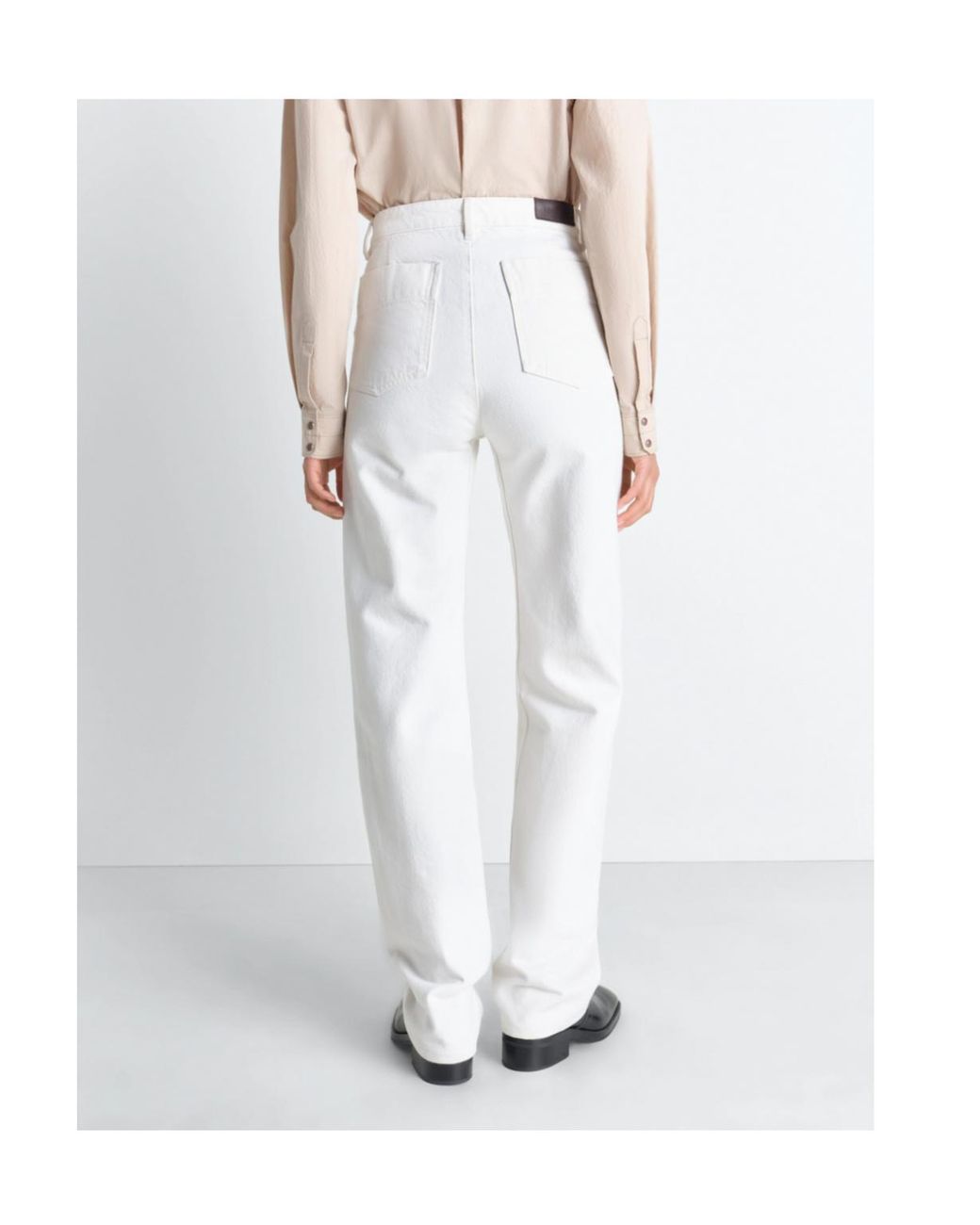 Lemaire White Five Pockets Twisted Denim Pants