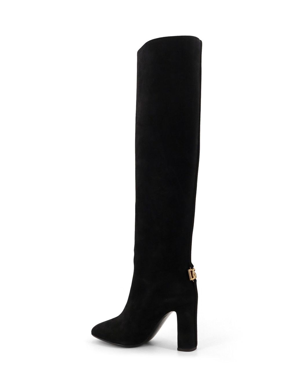 Dolce & Gabbana Black Knee-Length Boots