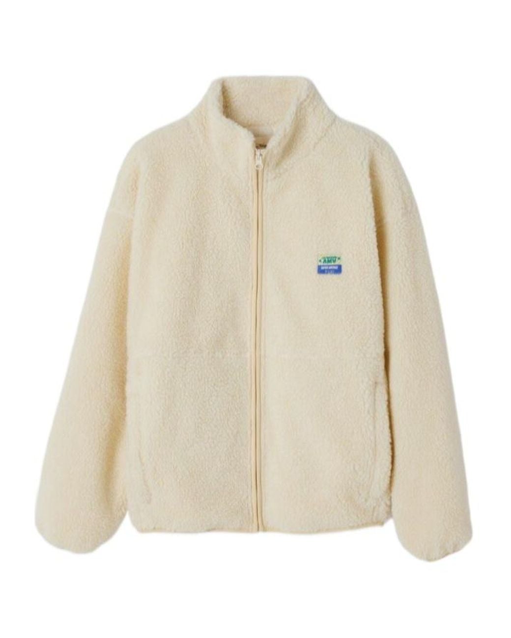 American Vintage Natural Fleece Zip-Up Jacket